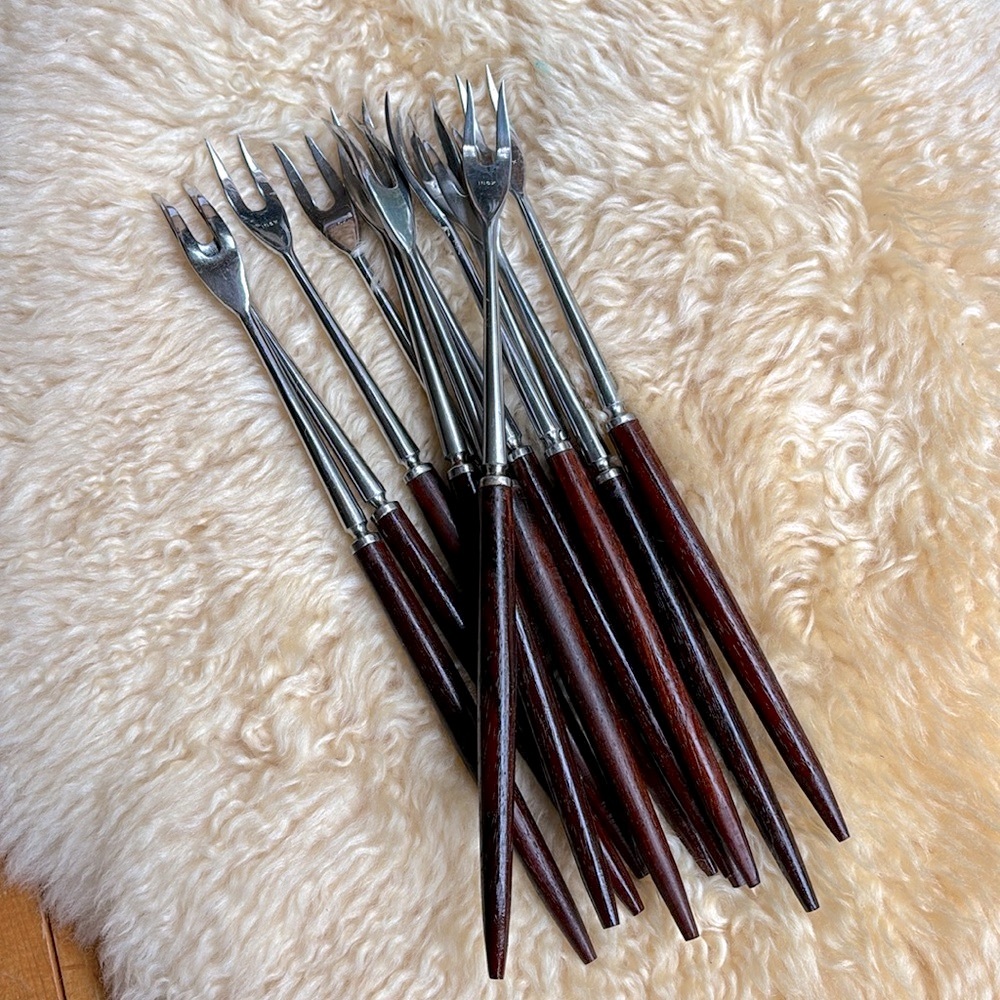 Vintage MCM Fondue Forks